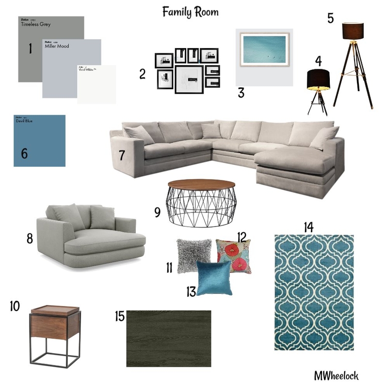 M9 Family Room Mood Board by Wheemira on Style Sourcebook