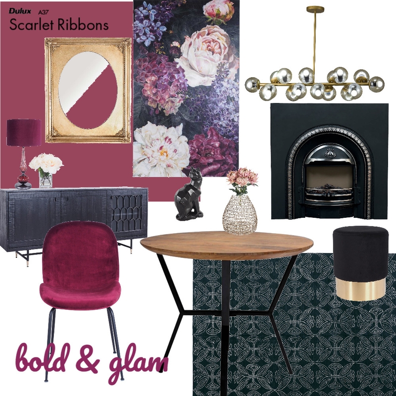 Bold and Glam Mood Board by rebekahellis on Style Sourcebook