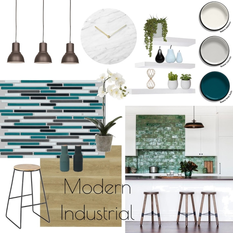 Modern Industrial Kitchen Mood Board by Maven Interior Design on Style Sourcebook