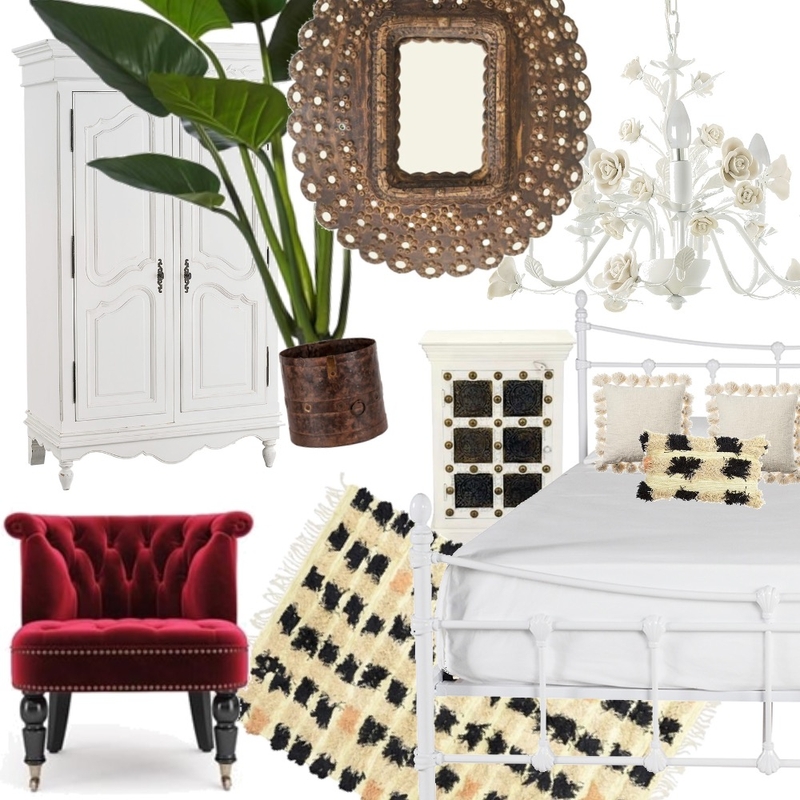 Eclectic bedroom Mood Board by Bechet on Style Sourcebook