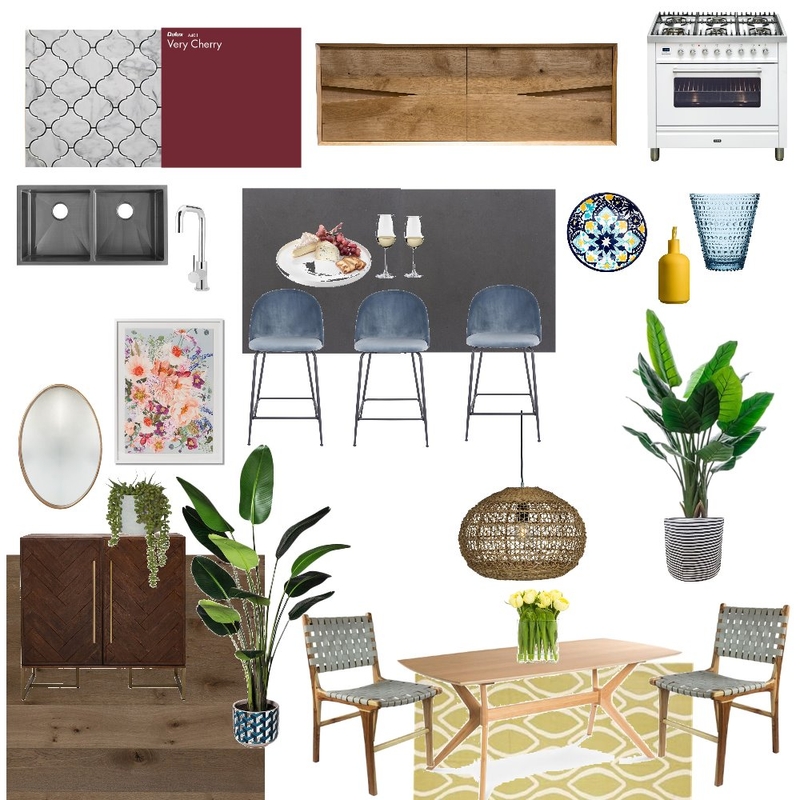 Kitchen Dining Triadic Mood Board by Elements Aligned Interior Design on Style Sourcebook