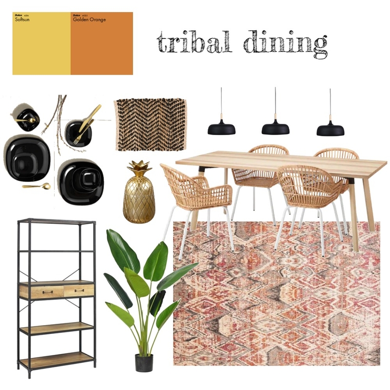 tribal dining Mood Board by richelieu on Style Sourcebook
