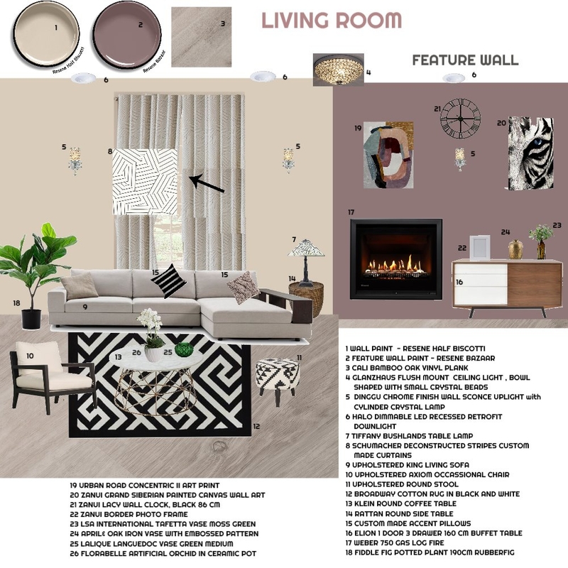 Living Room Reno Mood Board by id_exell on Style Sourcebook