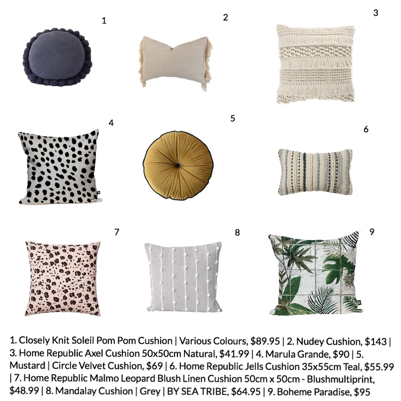 PILLOWS Mood Board by Kelly on Style Sourcebook