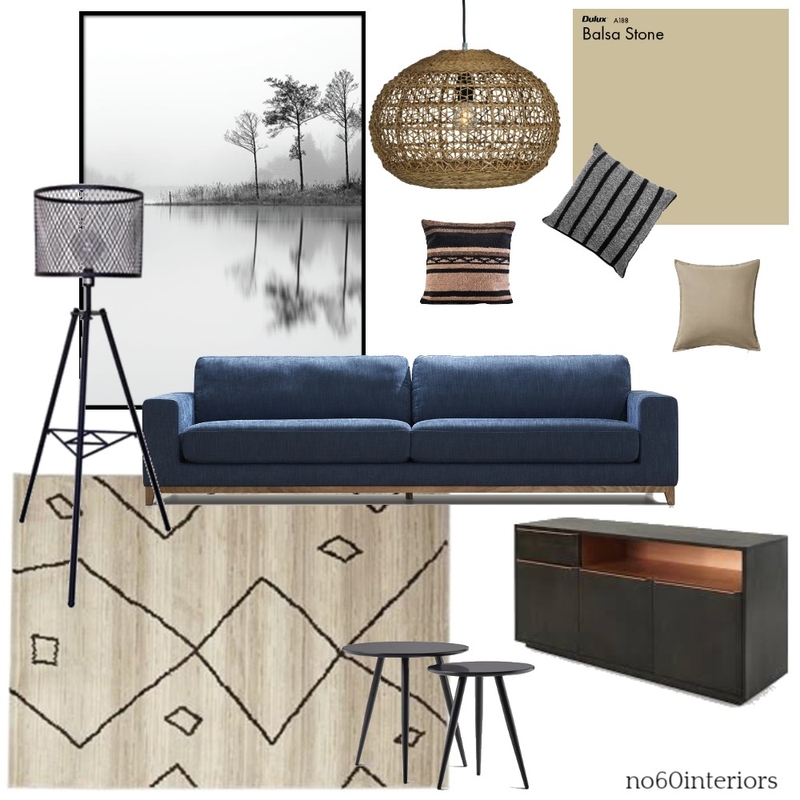 Blue sofa scheme Mood Board by RoisinMcloughlin on Style Sourcebook