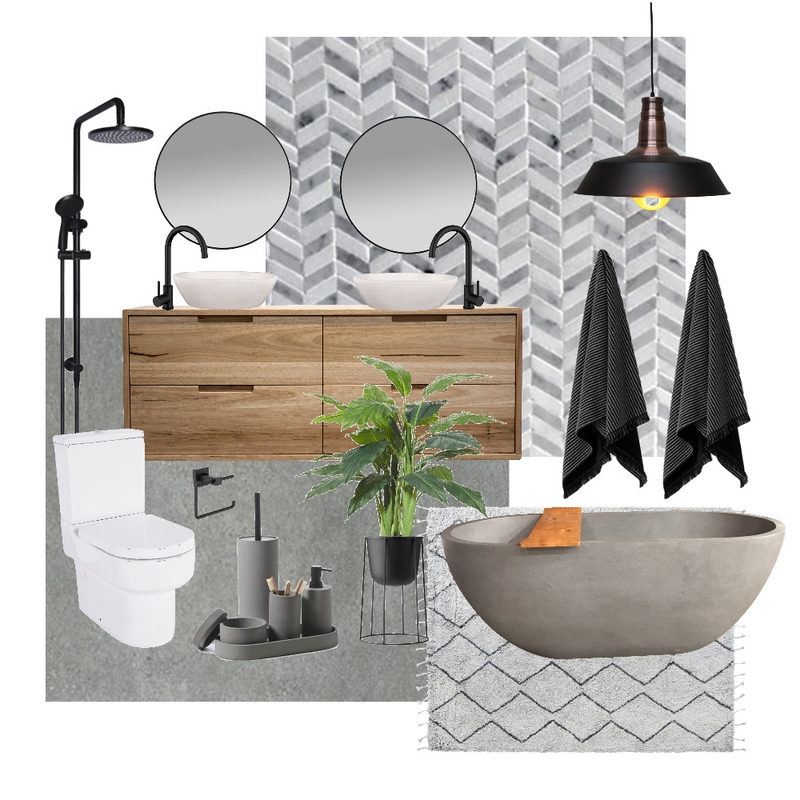 Industrial Bathroom Mood Board by Hayleymichelle on Style Sourcebook