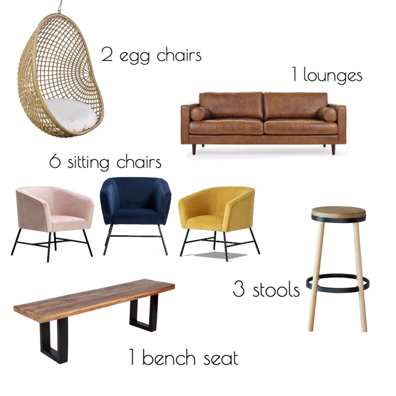 Seating Mood board Mood Board by emilysmitho on Style Sourcebook