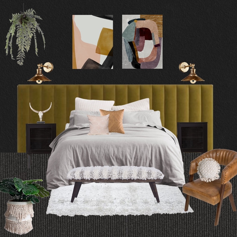 Moody Bedroom Mood Board by HlBaker on Style Sourcebook