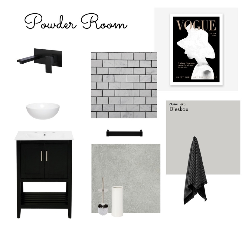 Powder Room Mood Board by urbanlivingglam on Style Sourcebook