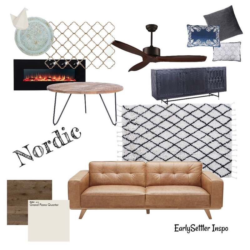 Nordic styling with EarlySettler Mood Board by granadz on Style Sourcebook