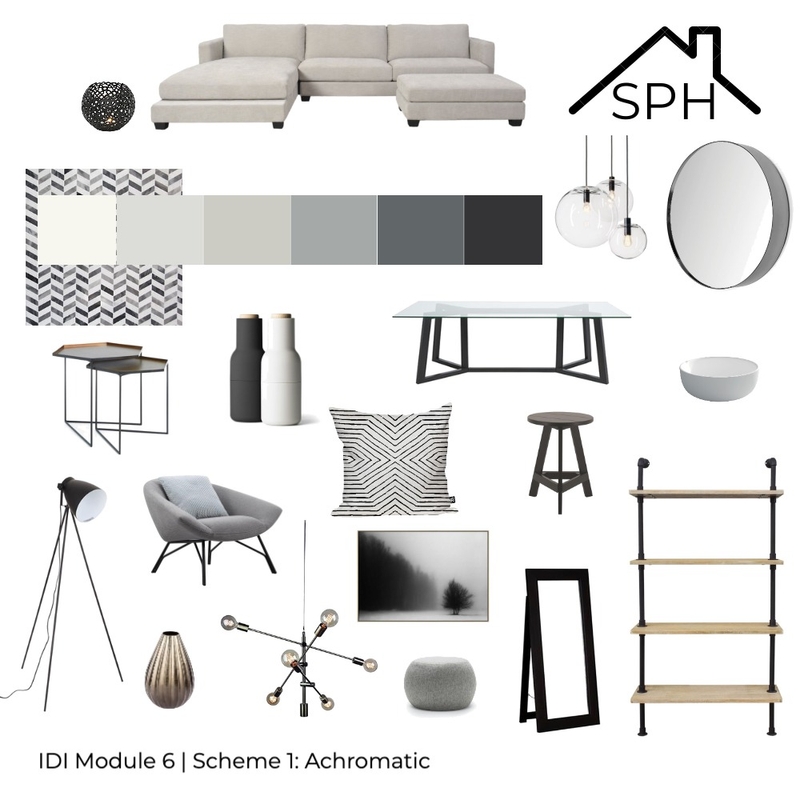 M6_Achromatic Mood Board by Sital Patel Home on Style Sourcebook