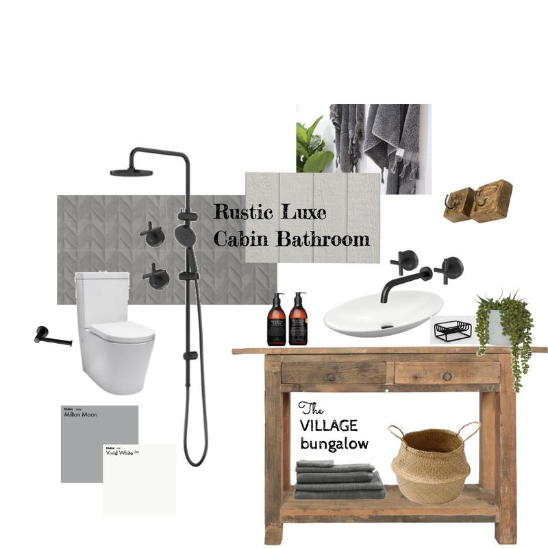 Cabin Bathroom Mood Board by Thevillagebungalow on Style Sourcebook