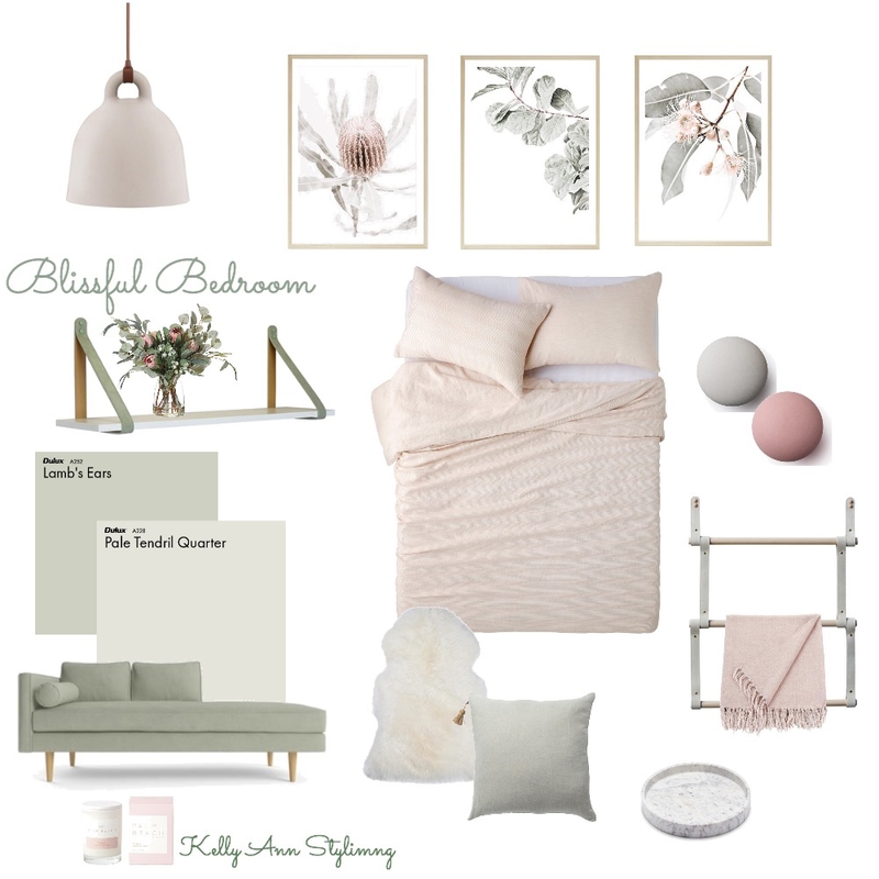 Blissful Bedroom Mood Board by Kelly on Style Sourcebook