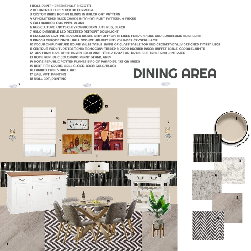 DINING AREA RENO Mood Board by id_exell on Style Sourcebook