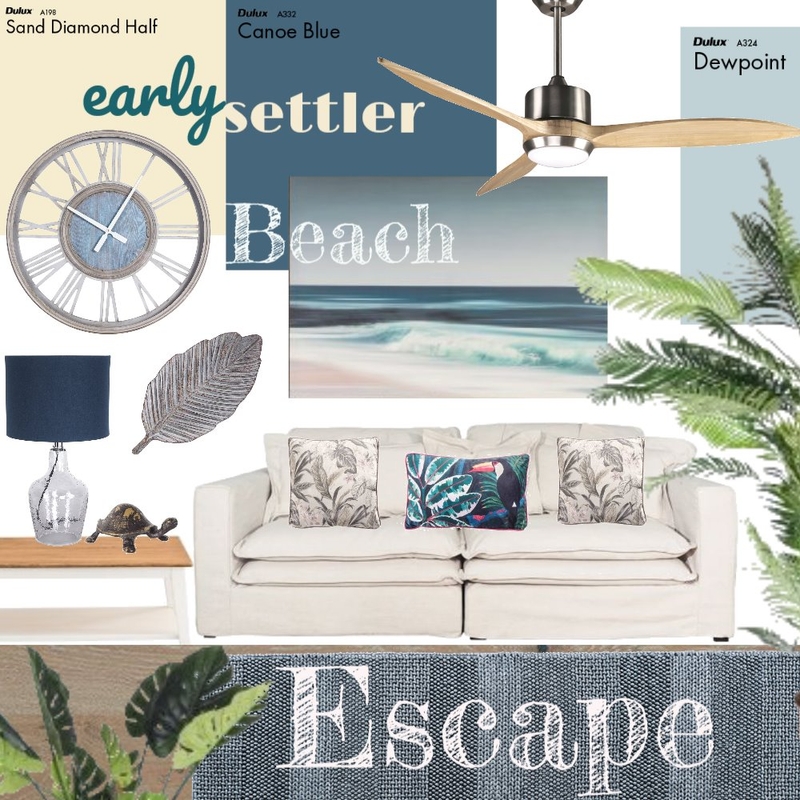 Early Settler Beach Escape Mood Board by TrcyJ on Style Sourcebook