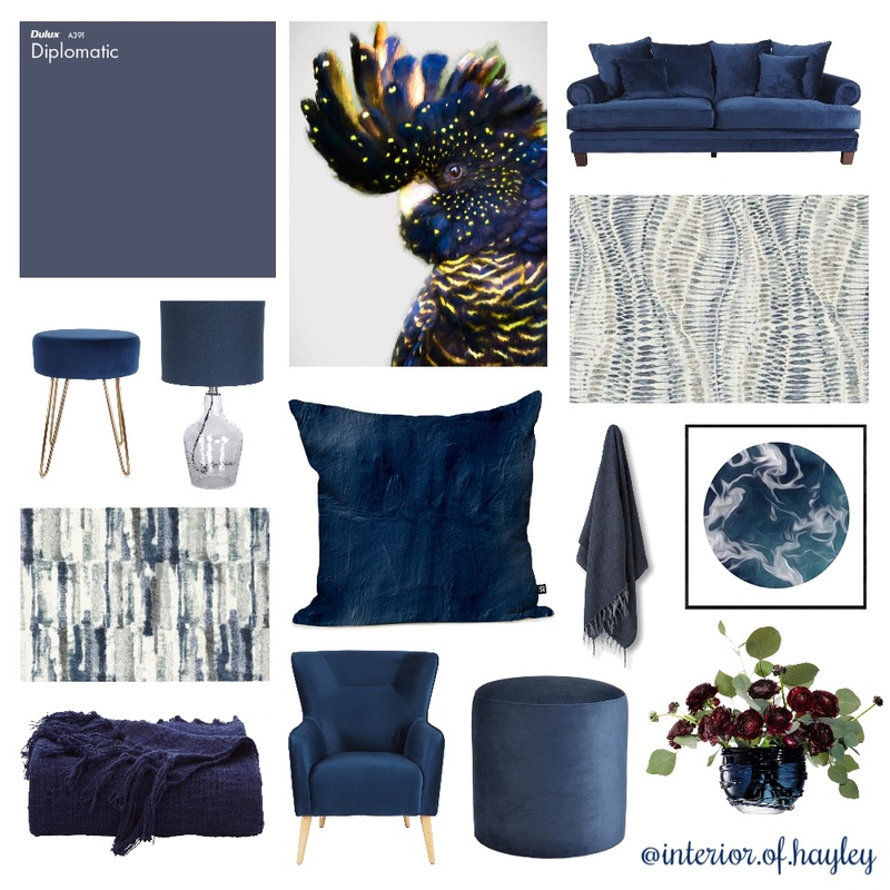 The Navy Blues Mood Board by Two Wildflowers on Style Sourcebook