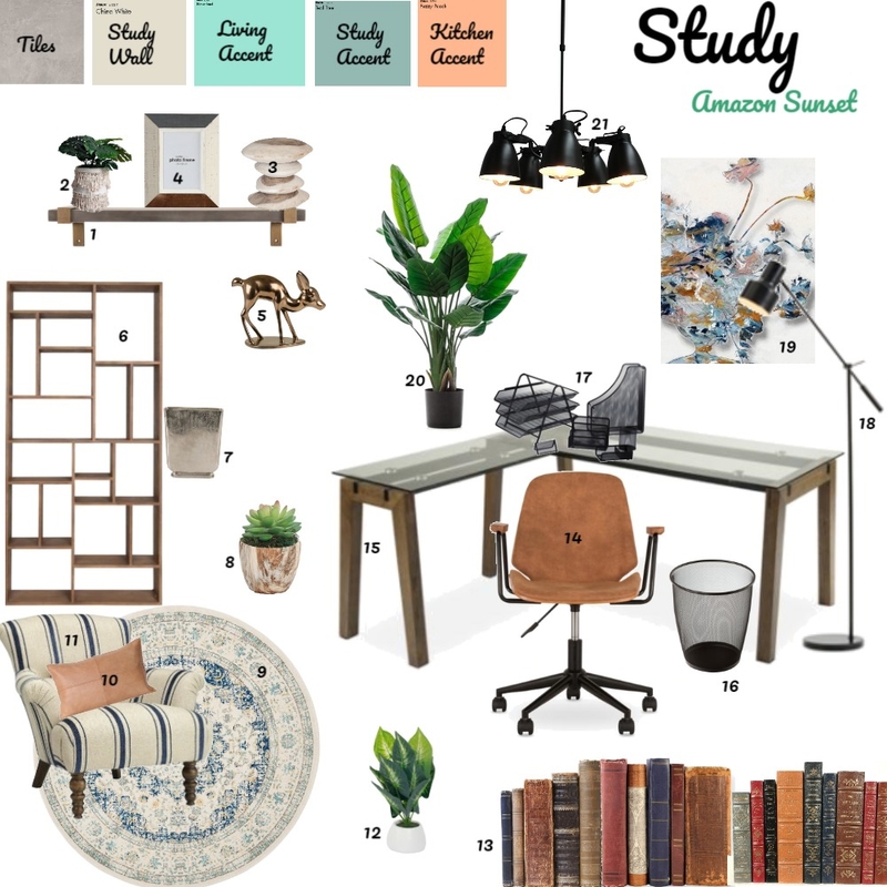Study Mood Board by JessicaGrey22 on Style Sourcebook