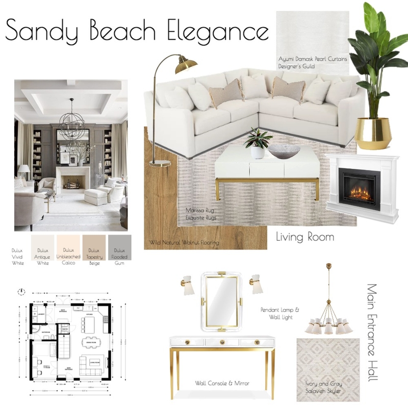 M9 - Living Room &amp; Main Entrance Hall Mood Board by SharifahBahiyah on Style Sourcebook