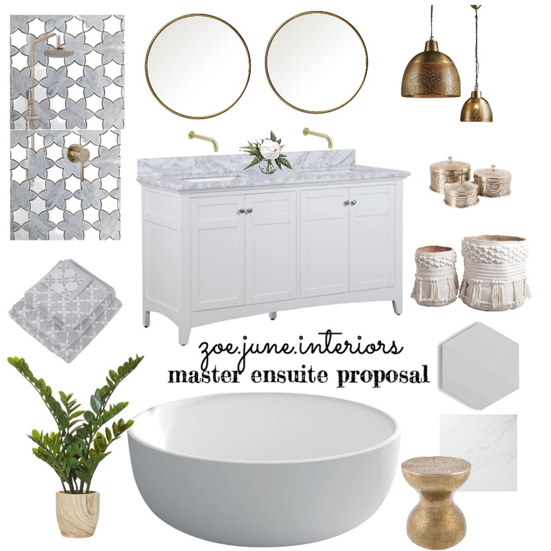 Bathroom Mood Board by ZoeJune on Style Sourcebook