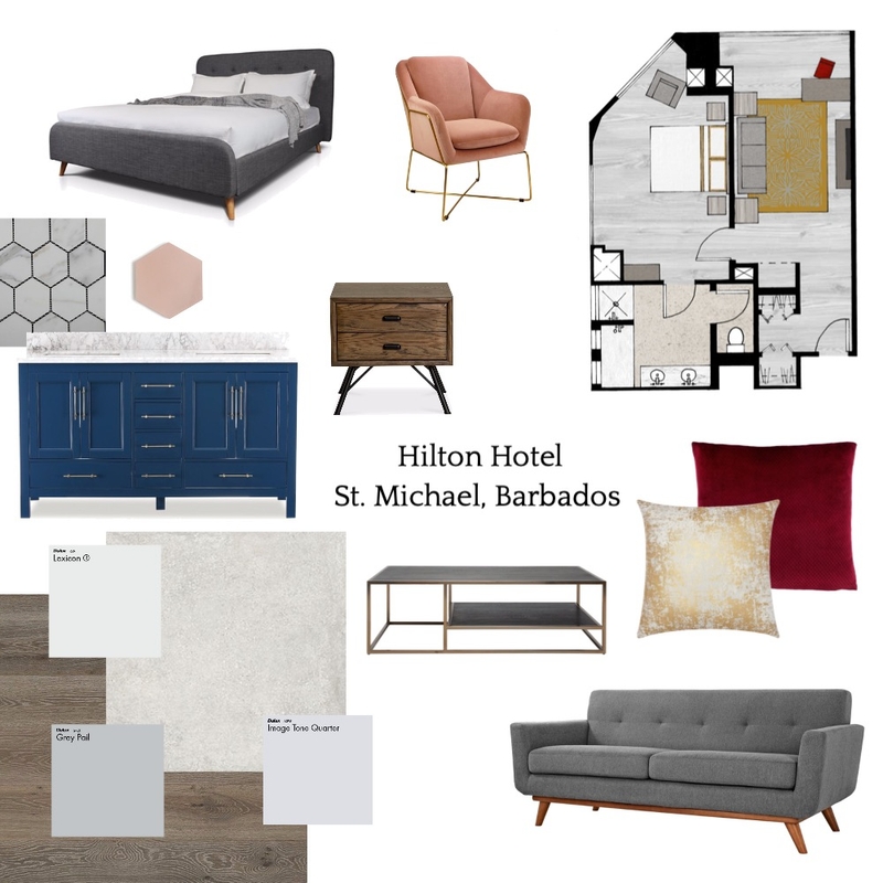 Original Hilton Project Mood Board by alyssaig on Style Sourcebook