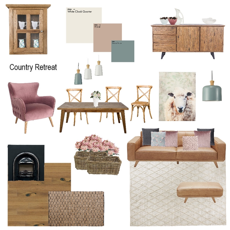 country retreat Mood Board by tamarapedler on Style Sourcebook