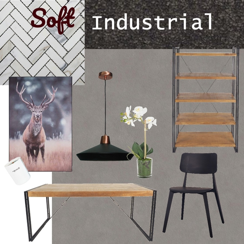 Soft Industrial Mood Board by LeahOrgana on Style Sourcebook