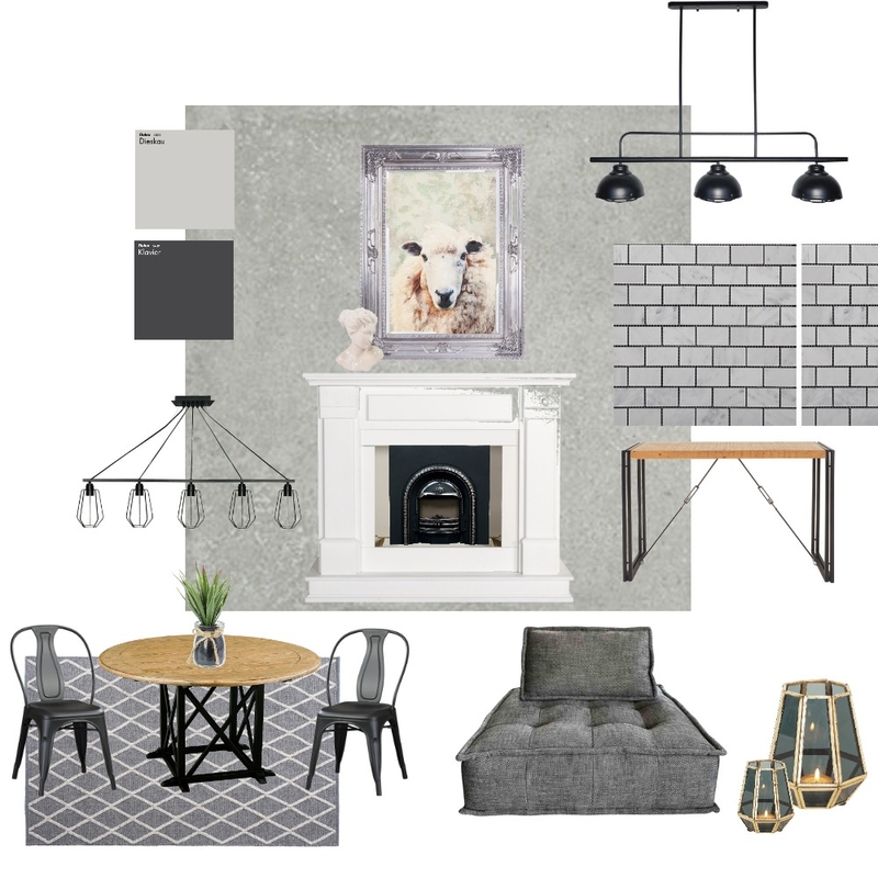 Industrial Living II Mood Board by Hilltop.home on Style Sourcebook