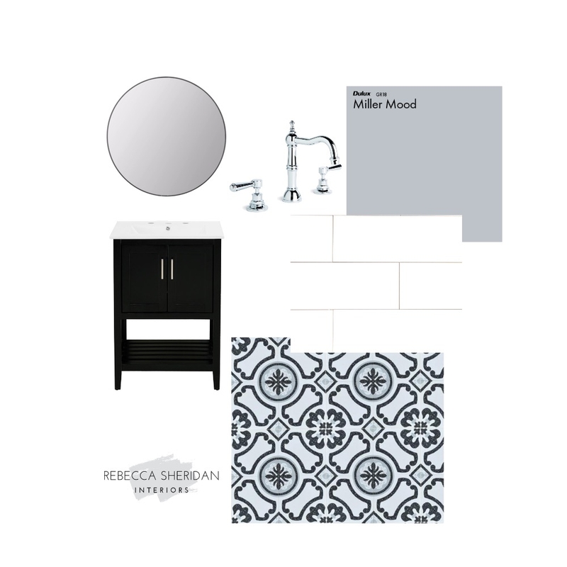 Classic powder room Mood Board by Sheridan Interiors on Style Sourcebook