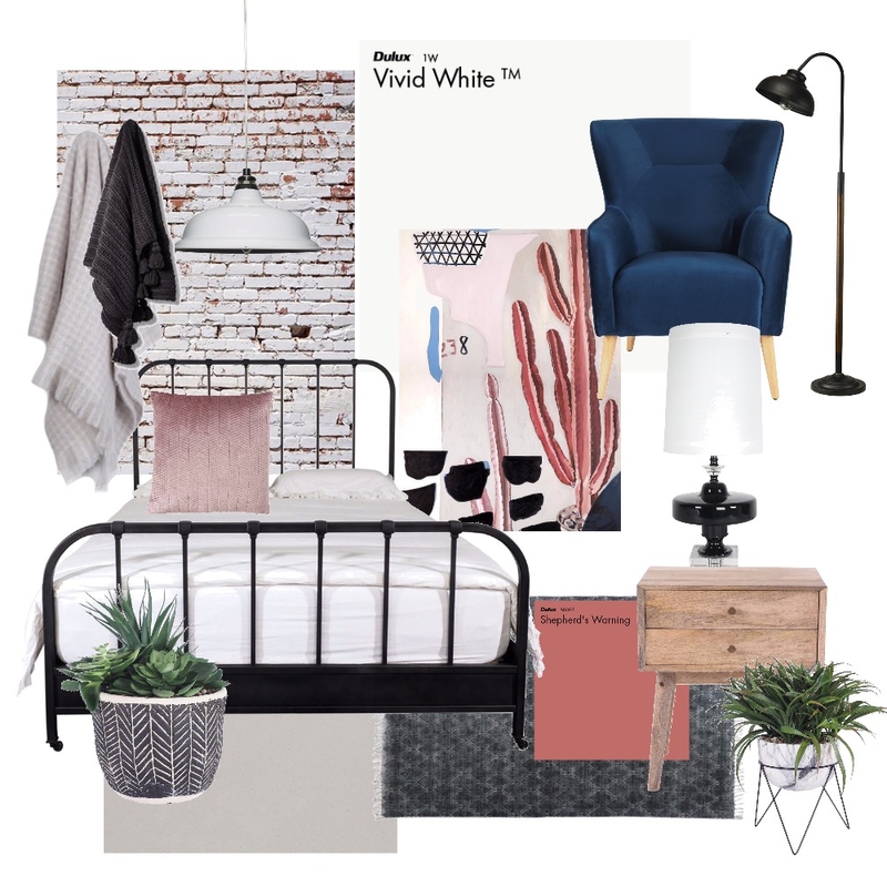 Soft Industrial Bedroom - Early settler Mood Board by Natasha797 on Style Sourcebook