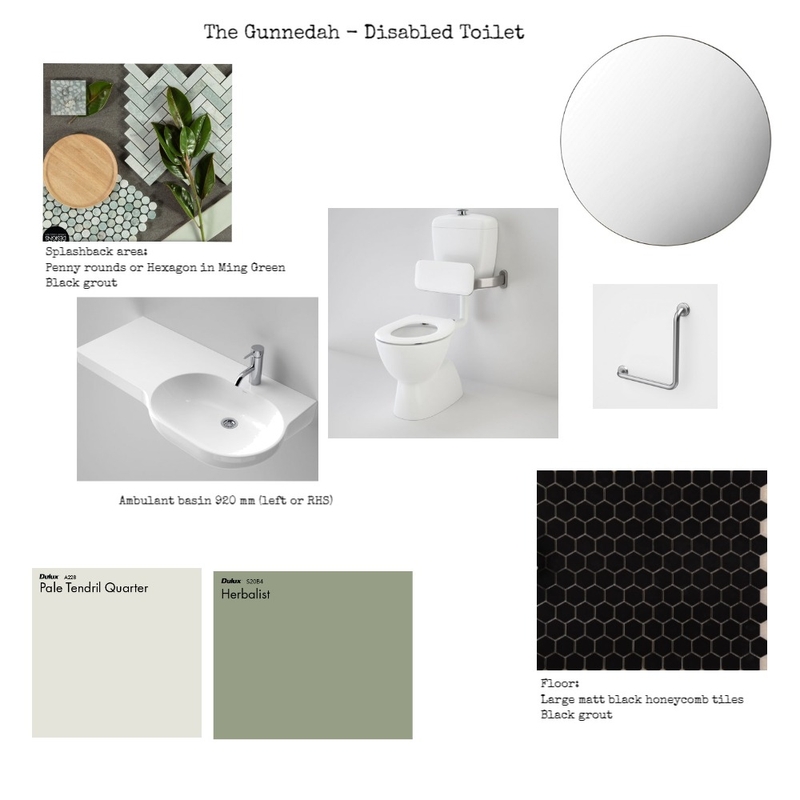 The Gunnedah - Disabled toilet Mood Board by Design Miss M on Style Sourcebook