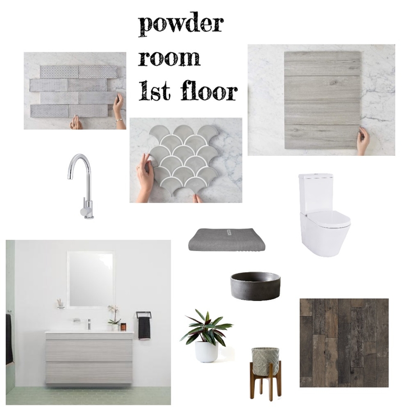 Powder room 1st floor Mood Board by Renovation by Design on Style Sourcebook