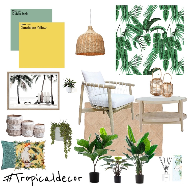 Tropical Decor Mood Board by KateU on Style Sourcebook
