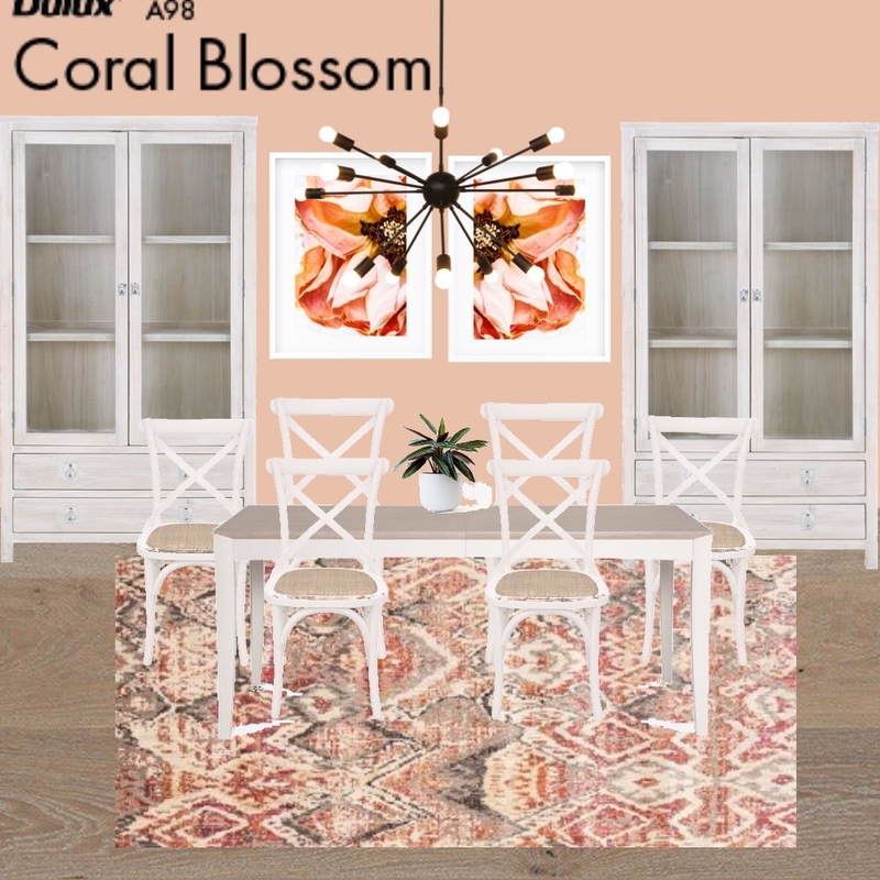 Coral Blossom Dinning Room Mood Board by AislingKidney on Style Sourcebook