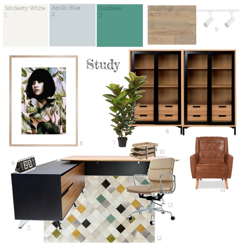 Study Mood Board by Interioriously on Style Sourcebook