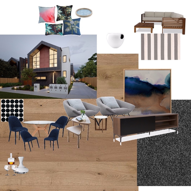 Contemporary Townhouse Mood Board by AB Interior Design on Style Sourcebook