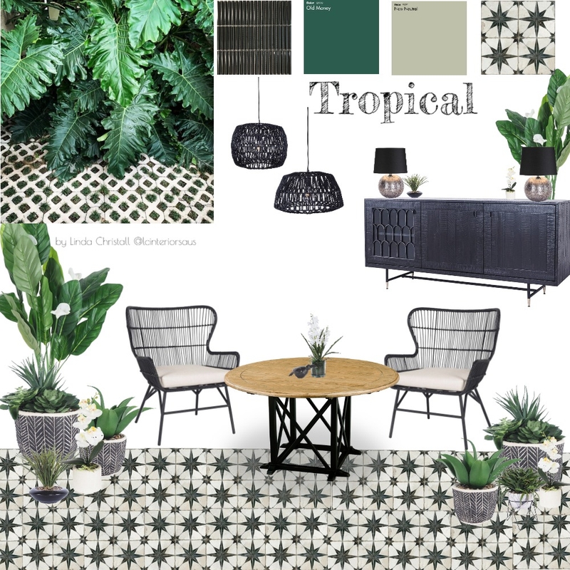 Tropical Dining Mood Board by LC Interiors on Style Sourcebook