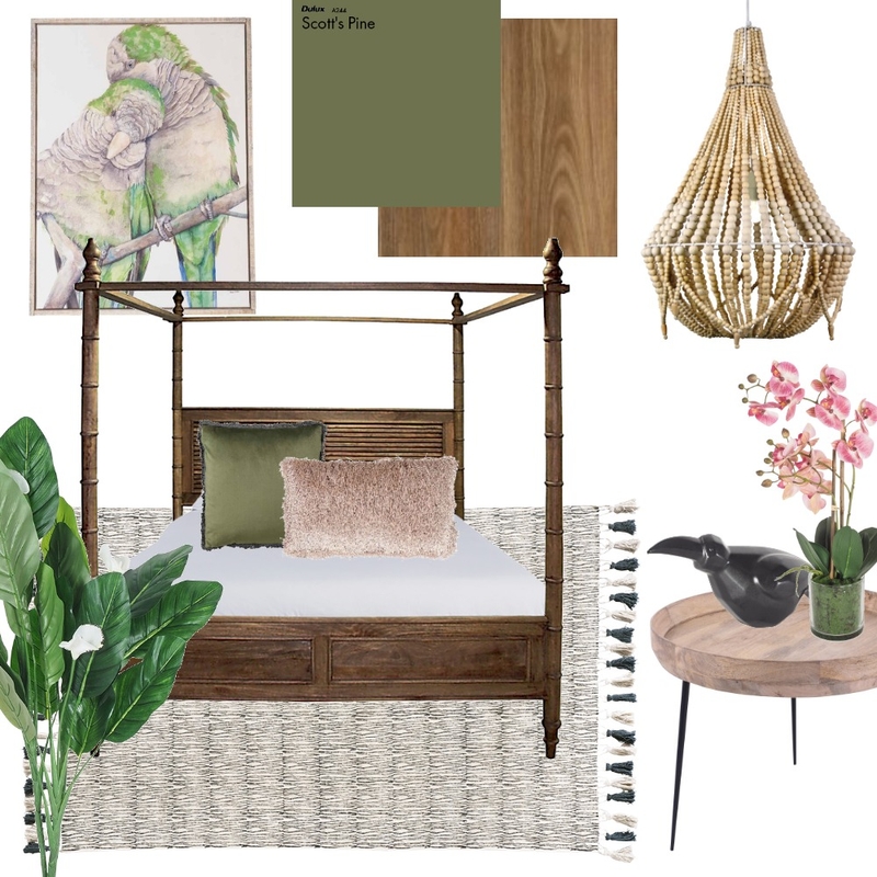 Tropical Lush Bedroom Mood Board by Kayla.Garder on Style Sourcebook