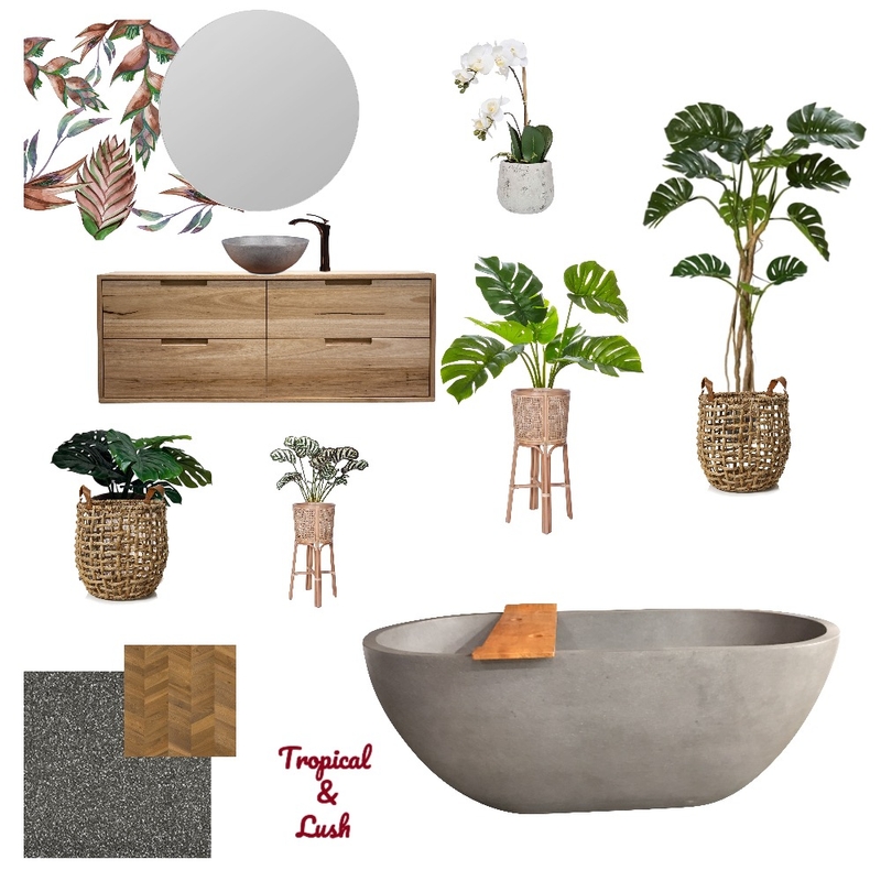 Tropical and Lush Mood Board by cbuli on Style Sourcebook