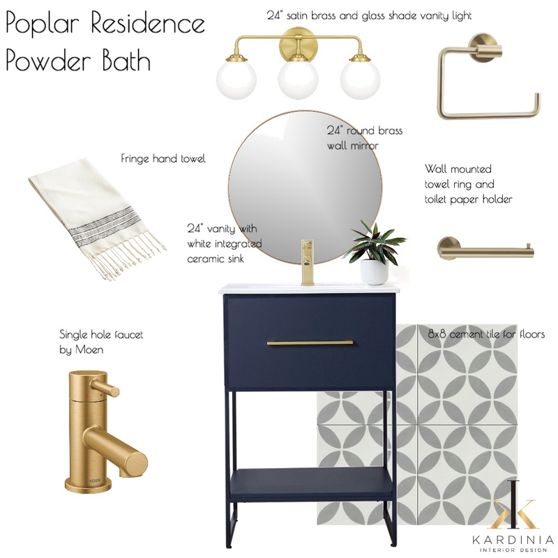 Poplar Residence - Powder Bath Mood Board by kardiniainteriordesign on Style Sourcebook