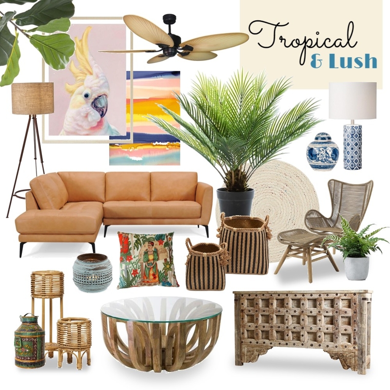 Tropical &amp; Lush Mood Board by idesequera on Style Sourcebook