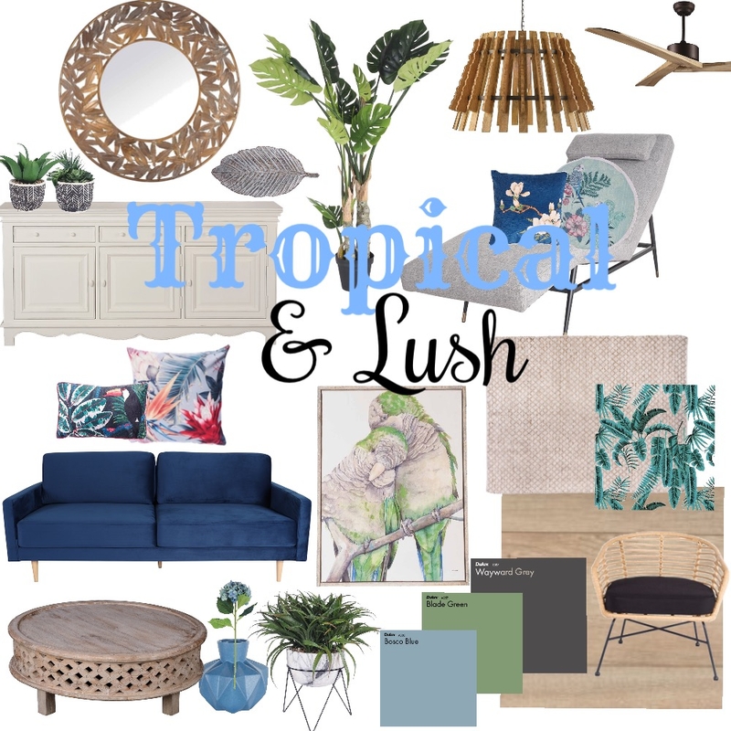 Tropical Mood Board by Hix on Style Sourcebook