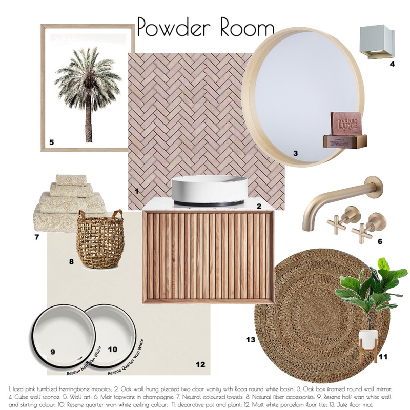 A9 Powder Room Mood Board by KylieM on Style Sourcebook