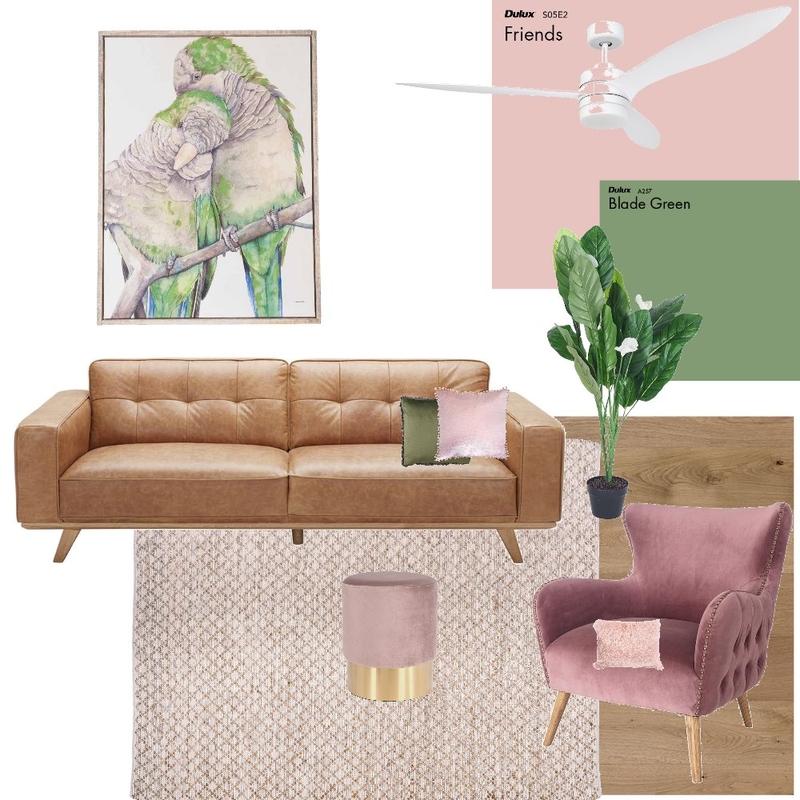 living room pink and green Mood Board by That.golden.beach.reno on Style Sourcebook