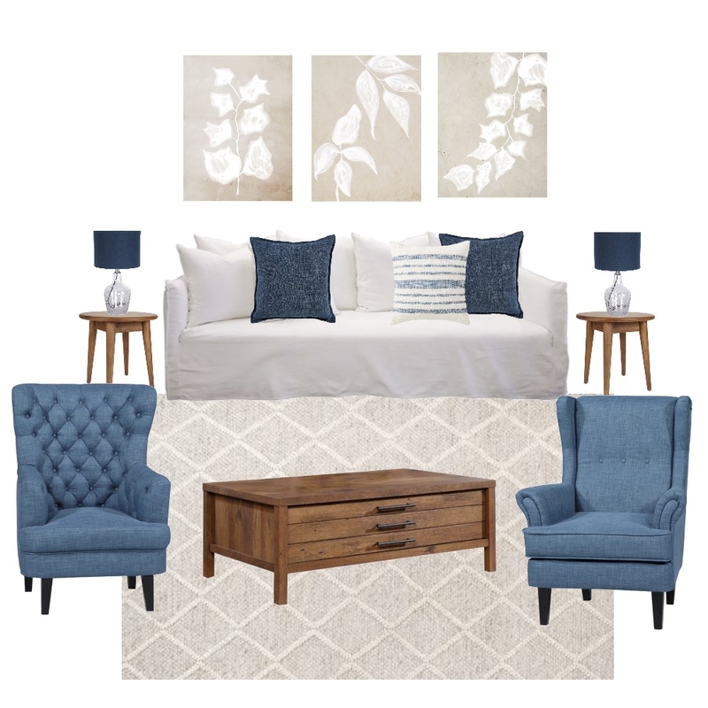 Hamptons Living room Mood Board by ES Abode on Style Sourcebook