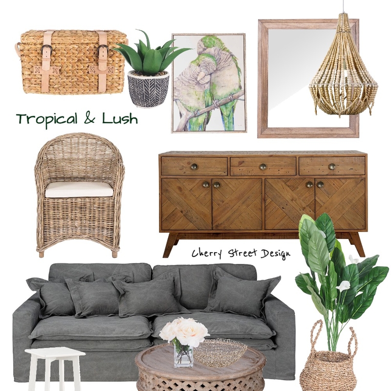 Tropical Lush Mood Board by EKT on Style Sourcebook