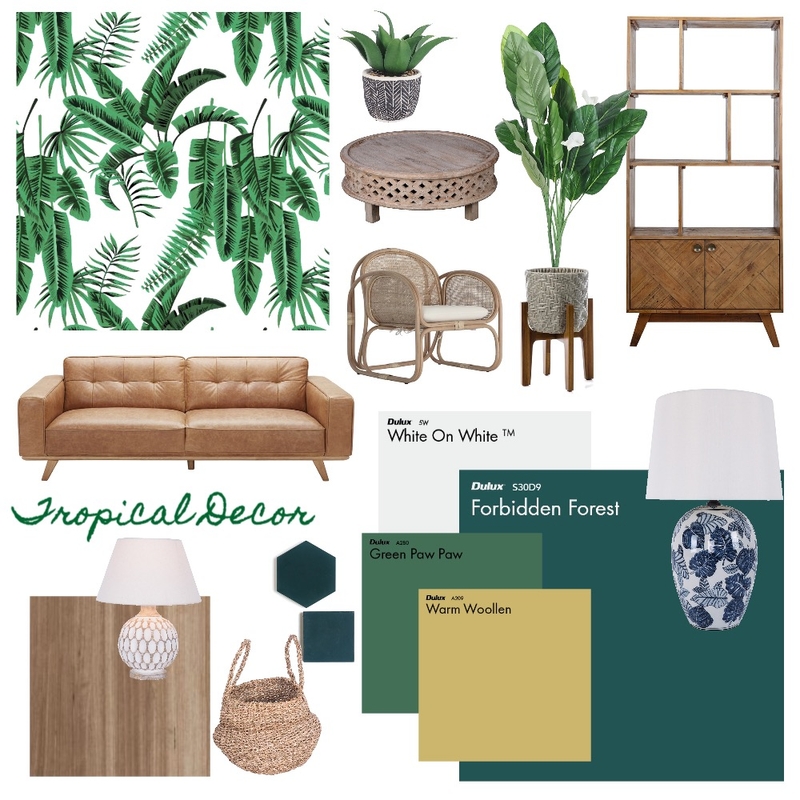 Tropical Decor Mood Board by sallyjones on Style Sourcebook