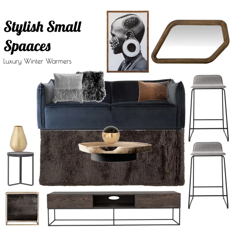 Stylish Small Apartment Living Mood Board by Nqobile Mthembu on Style Sourcebook