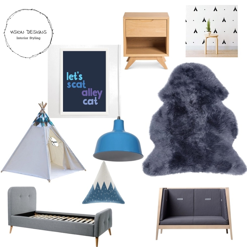 Kids bedroom Mood Board by Vision design  on Style Sourcebook
