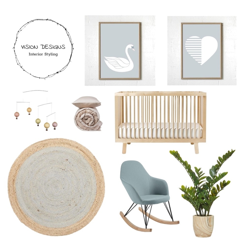 Nursery Mood Board by Vision design  on Style Sourcebook
