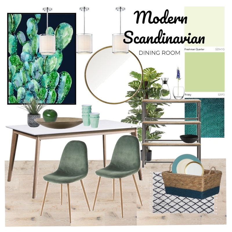 Modern Scandinavian Dining Room Mood Board by unicatheunicorn on Style Sourcebook